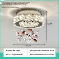 Lámpara de Techo LED de Acero Inoxidable de Lujo Francés, Moderna, de Superficie, con Forma de Anillo, para Exteriores, Pasillos, Balcones, Entradas y Vestíbulos