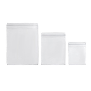 Bolsas Embalaje de plástico Bolsa con cremallera Bolsa de joyería de PVC Logotipo personalizado con cremallera deslizante Plástico transparente a prueba de humedad - Product Image 6
