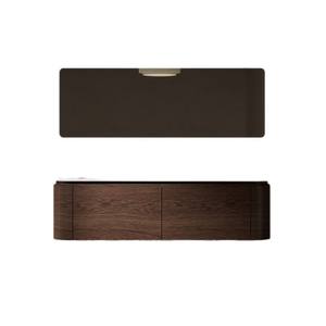 .Suspended design bathroom cabinet rock slab integrated basin small-sized bathroom washbasin cabinet - Product Image 5