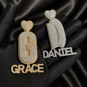Pendentif élégant en argent plaqué or avec moissanite sertie griffe, style hip-hop, bijou de mode glacé, breloque de déclaration haut de gamme, style designer - Product Image 6