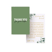 Tarjetas de Servicio Postventa de Papel Recubierto de Alta Gama Personalizadas, Impresas en Cuatro Colores con la Marca Heidelberg, Tarjetas de Agradecimiento con Reseñas Positivas