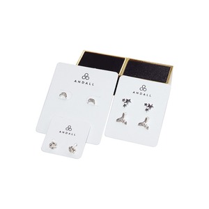 Custom Printing Logo <b>White</b> Neck <b>Lace</b> Card Jewelry Display Card with Pouch Earring Packaging Card - Product Image 6