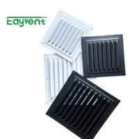 Grille d'admission d'air extérieure en alliage d'aluminium avec moustiquaire anti-oiseaux, grille de ventilation murale extérieure résistante aux intempéries, couvercle de ventilateur d'extraction HVAC