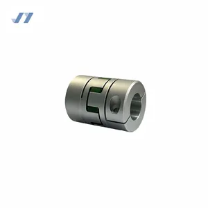 Heavy Load Born Machined High Precision Aluminum Anodizing Jaw Coupling for Machinery with a Green Spider