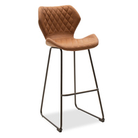 Tabouret chaise de bar de luxe tabouret de bar bistrot italien en cuir chaise haute de comptoir de bar