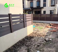 Panneau de clôture WPC à vue ouverte, hauteur 1,2 m, pour extérieur, jardin, cour, patio, villa, pelouse, aménagement paysager résidentiel