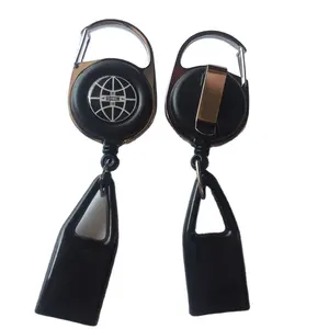 OEM Retractable Keychain Easy-to-Pull Circular Flat Buckle Lighter Cover Promotional Plastic Material Gift End Users