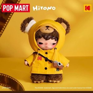 Juguetes al por mayor transfronterizos: Muñeco de peluche oficial POP MART Hirono <span class=keywords><strong>Kodak</strong></span> Click Bear, colgante, juguete artístico coleccionable, decoración del hogar - Product Image 1