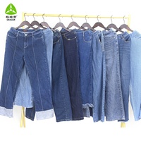Jeans Baggy d'occasion de marque Gracer, modèle A08-6, vêtements d'été de seconde main Singapura Dubaï en balles