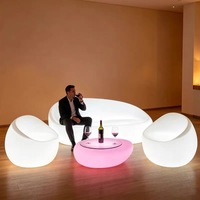 Sofá Minimalista Moderno con Iluminación LED, Silla de Bar, Mesa KTV, Bancos Individuales y Dobles, Muebles para Cafetería, Diseño Creativo y Popular