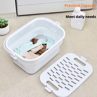 Panier à linge pliable de qualité supérieure : Panier à linge pliable durable, incassable et résistant à la moisissure pour la maison, les voyages et le rangement