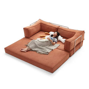 Divano Letto Modulare Moderno ed Ecologico, in Tessuto <span class=keywords><strong>Quadrato</strong></span> con Spugna ad Alta Densità, Estensibile e Convertibile per <span class=keywords><strong>Soggiorno</strong></span> - Product Image 3