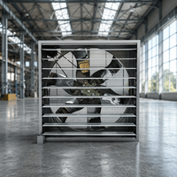 Ventilateur d'extraction industriel électrique push-pull en acier galvanisé, ventilateur de refroidissement d'atelier avec personnalisation OEM