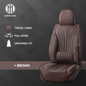 Marcan Breathable Tencel Seat <b>Protectors</b> by Marcan Four Seasons <b>Quilted</b> Linen Cushion for Mercedes-Benz - Product Image 3