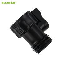 SUNSHINE-Connecteur de tuyau d'arrosage réglable de 3/4 pouces, robinet à tournant sphérique, en plastique fabriqué en Chine, pour tuyau d'arrosage