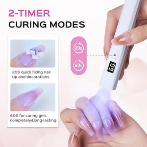 Lampe UV 5W pour ongles en gel, lampe à LED portable pour ongles, mini sèche-ongles avec écran LCD, lampe UV portable pour ongles - Product Image 5