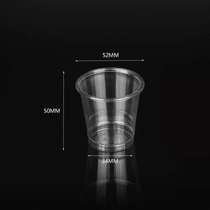 Vaso de Plástico PLA 100% Biodegradable y Compostable de Pared Simple para Bebidas Frías y Jugos, Tamaño Personalizado, para Aerolíneas - Product Image 3