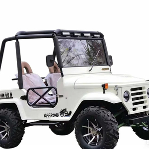 รถจี๊ปมินิสีแดงดีไซน์สร้างสรรค์สุดยอดเยี่ยม ปรับแต่งได้ 4 ล้อ 2 ที่นั่ง ใช้เครื่องยนต์เบนซิน โครงเหล็ก Q235B สำหรับเด็ก ขาย - Product Image 1
