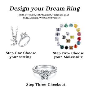 Anello in oro 18K di forma rotonda diamante da laboratorio taglio brillante 18K oro massiccio anello della fede nuziale - Product Image 5