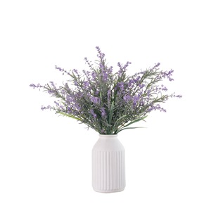 Fleur artificielle CallaFloral Lavande, branche unique, plastique violet, décoration intérieure, décoration de la maison - Product Image 5