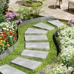 10 High Easy to Install No Dig Steel Mini Corners Garden Edging <b>Border</b> with Privacy for Shrubbery - Product Image 5