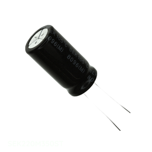 Condensador Original CAP ALUM 22UF 20% 350V RADIAL TH 22 uF de Montaje a Través de Orificio SEK220M350ST - Product Image 1