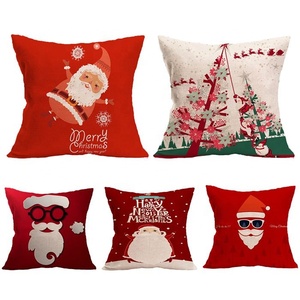 Di Vendita caldo Rosso <span class=keywords><strong>Cuscini</strong></span> Di Natale Copre Motivo a Quadri Cassa Del Cuscino Decorativo - Product Image 2