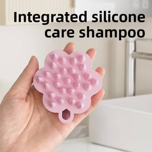 Peigne à cheveux en silicone, masseur du cuir chevelu et brosse de douche pour usage domestique - Product Image 4