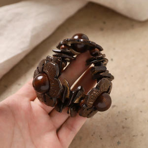 Pulsera Bohemia Vintage de Concha de Coco, Estilo Étnico, Cuentas de Color Café y Marrón, Estilo Playa, Pulsera para Mujer - Product Image 3