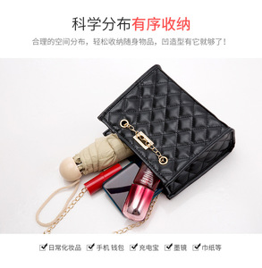 Bolsos de Cadena Clásicos de Gran Capacidad para Mujer, Bolsos de Hombro de Moda con Bordado, Mini Bolsos Portátiles para Chicas Tanjing - Product Image 5