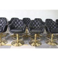 Chaise de casino personnalisée tabouret de bar roulette machine à sous chaise de jeu barre haute table de poker meuble de comptoir de bar en métal doré
