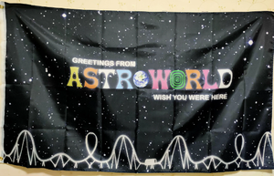 Drapeau Astroworld à bas prix 3x5 pieds, drôle, pour décoration murale de 'Man Cave', de chambre de fille, de chambre d'<span class=keywords><strong>homme</strong></span>, de dortoir, ou comme bannière murale. - Product Image 5