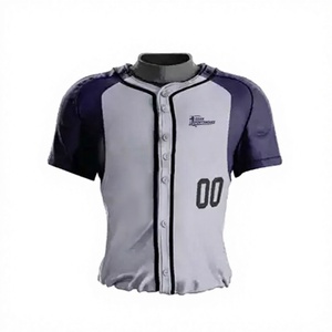 Uniforme de baseball personnalisé pour homme, maillot à manches courtes gris et bleu marine avec numéro 00 et pantalon assorti, matière polyester respirante - Product Image 6