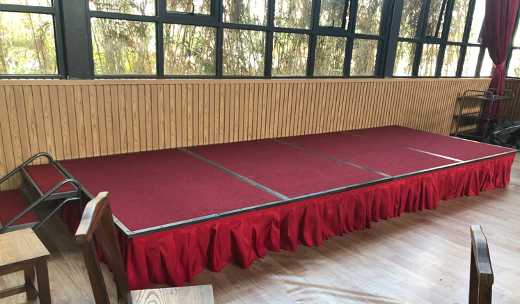 Portable Mobile Folding Event Stage Platform with Wheels for Hotel