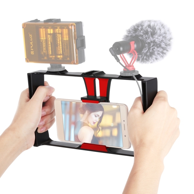 Best Selling Wholesale Smart Mobile Phone Video Accessories Rig Kit for Photography With Cold Shoe Handle Rig Phone Cage