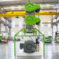 RICHI Moulin à granulés d'aliments à faible coût - Machine de production d'aliments pour animaux, bétail, vaches laitières, volailles et poulets à base de son de riz