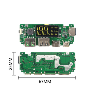 Led kép <span class=keywords><strong>USB</strong></span> 5V 2.4A Micro/Type-C <span class=keywords><strong>USB</strong></span> điện thoại di động ngân hàng 18650 sạc/Lithium Battery Charger <span class=keywords><strong>board</strong></span> mạch - Product Image 4