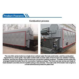 Horizontale 15t industriële biomassa houtstoomketel voor energiecentrales en aangedreven generatoren met energiebesparende lange levensduur - Product Image 3