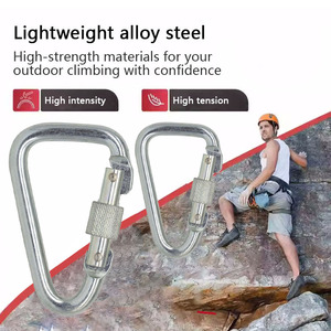 Tùy Chỉnh Chất Lượng Cao 23Kn Khóa Thép Carabiner Cho Leo Núi Và Mùa Thu Bảo Vệ Elite Carabiner Móc - Product Image 4