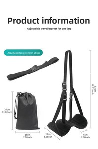 Un accesorio de viaje imprescindible: hamaca reposapiés para la oficina, trenes de alta velocidad, aviones y otras situaciones en las que necesitas descansar. - Product Image 6