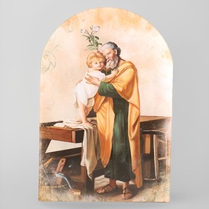 Commercio all'ingrosso della fabbrica cattolica religiosa cristiana targa di legno ad arco-St. gioseph fornitori di Souvenir cristiani - Product Image 5