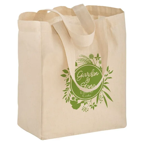 Grand sac en coton à Logo imprimé personnalisé, vente en gros, économique