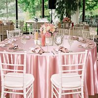 Nappe ronde en satin argenté de 120 pouces, nappe de table de qualité supérieure, brillante et soyeuse, tissu lisse, pour mariage, fête, banquet