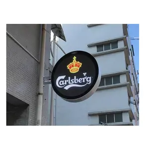 Écran LED publicitaire numérique rond, panneau d'affichage LED double face, écran LED extérieur, écran vidéo LED circulaire - Product Image 1