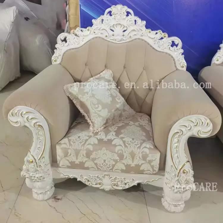 ProCARE New luxury hand made solid wood frame luxury design sofas for home luxury