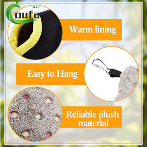 Hete Verkoop Winter Warm Fixeerbaar Vogel Opknoping Pluche Vogelbed Nest Grot Bed Vogelnesthuis - Product Image 5