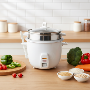Mini-cuiseur à riz automatique direct usine 350W-700W 0.6-1.8L avec revêtement antiadhésif, cuisson rapide pour la cuisine, minuterie mécanique - Product Image 4