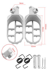 PW50 PW80 pour <span class=keywords><strong>Yamaha</strong></span> <span class=keywords><strong>PW</strong></span> 50 <span class=keywords><strong>80</strong></span> repose-pieds repose-pieds en aluminium CNC moteur croix moto Dirt Pit Bike moto - Product Image 2