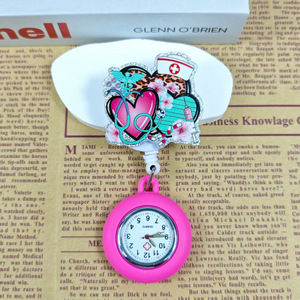 Reloj de Solapa para Enfermeras y Médicos, con Clip, con Segundero, Cubierta de Silicona, Reloj de Bolsillo - Product Image 3