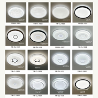 Plafonnier LED à montage en surface pour salon et chambre à coucher, lampe d'éclairage intérieur réglable, luminaire de plafond intérieur à économie d'énergie